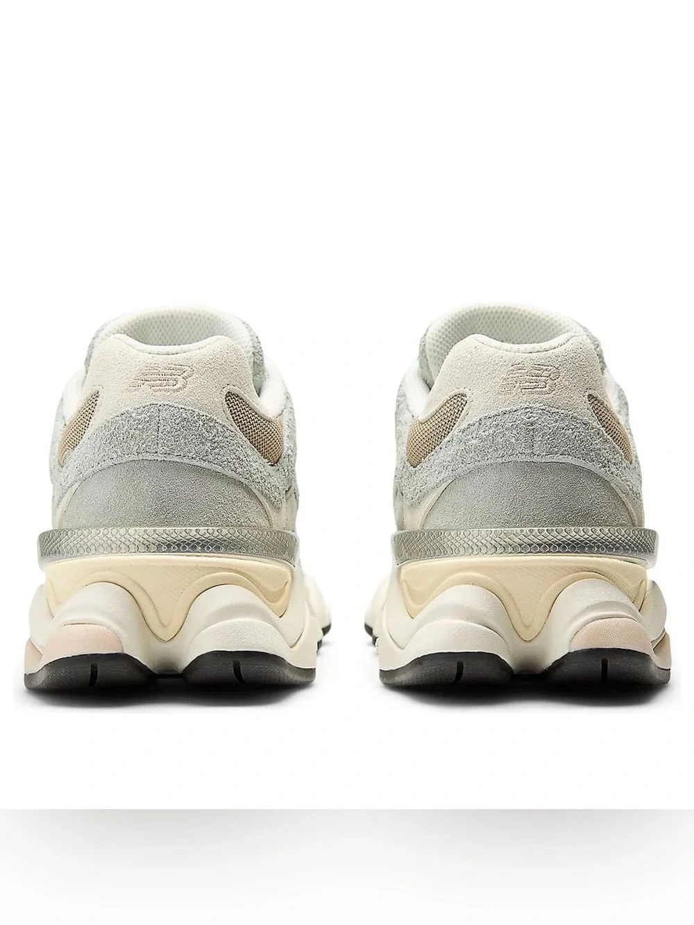 New Balance 9060 Women's White and Light Gray Athletic Sneakers
